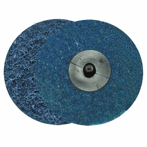 Superior Pads And Abrasives 3 Inch ROLL-ON/ROLL-OFF Style Surface Conditioning Sanding Disc (Blue / Fine) SD3F